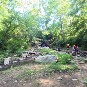 Ending at the waterfall