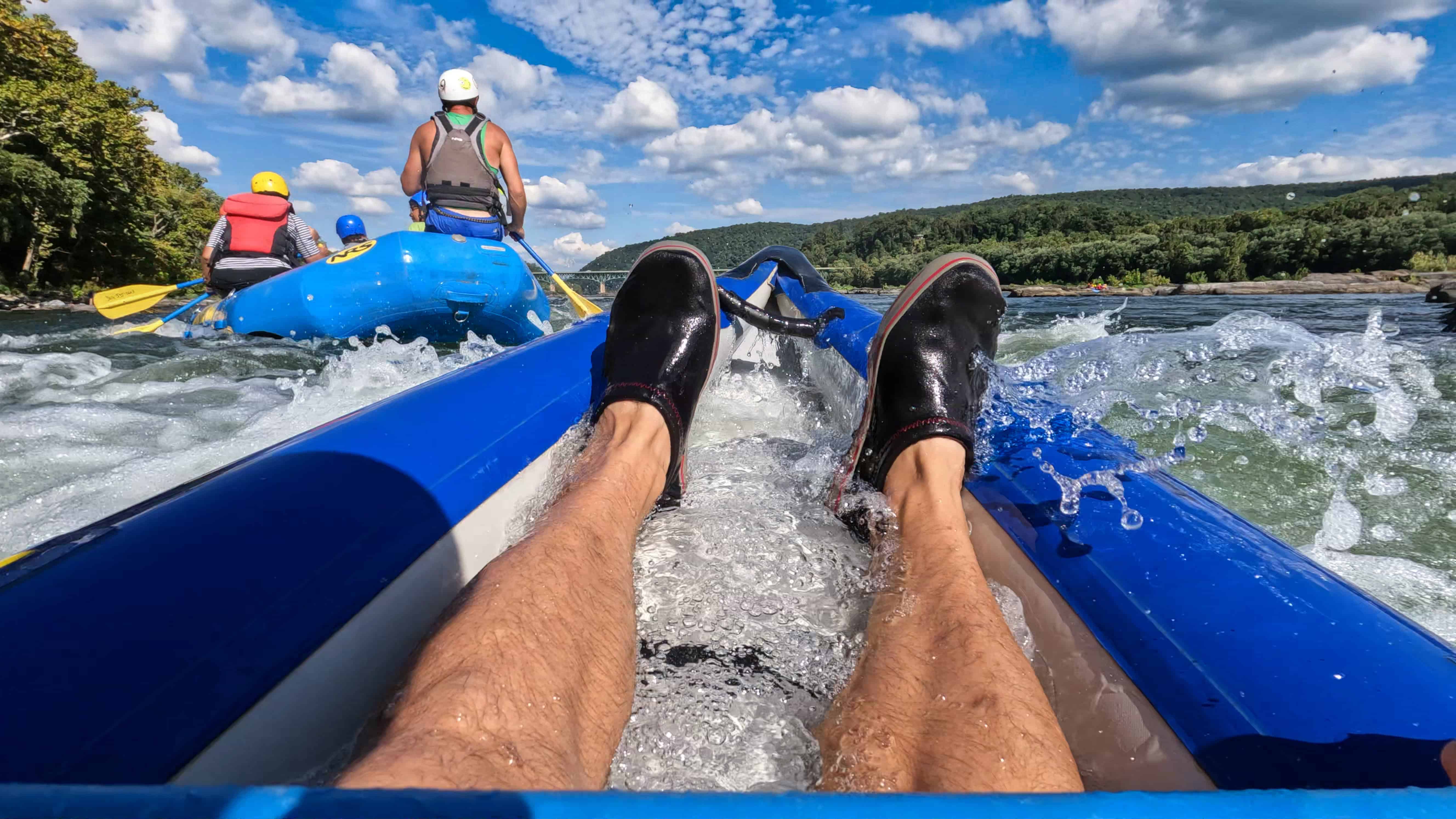 POV of white water kayaking with River Riders
